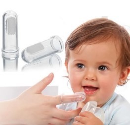 Soft Silicone Kids Mouth Finger Toothbrush Baby teeth Cleaner - Tooth Brush